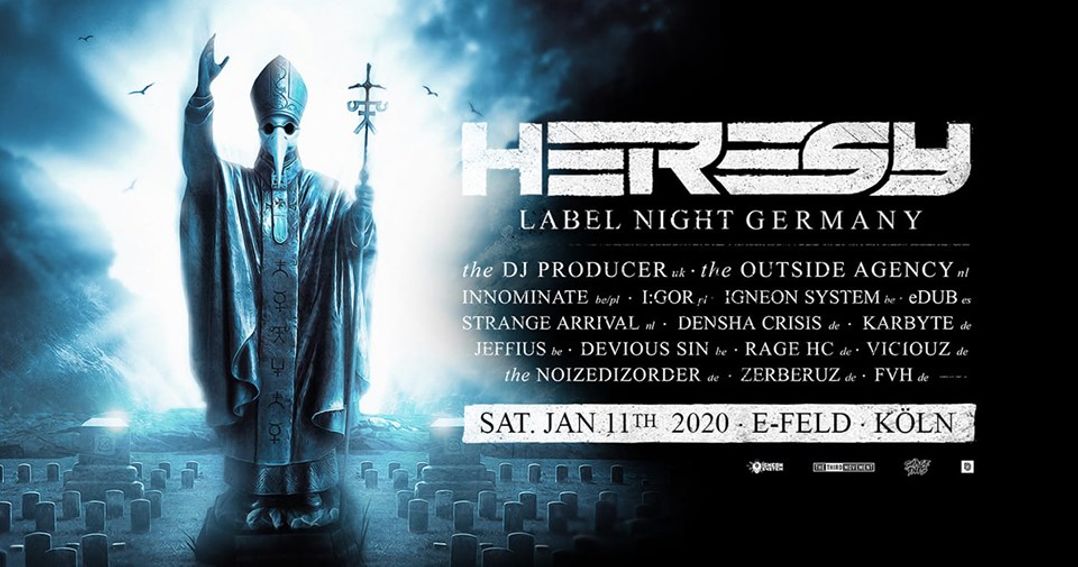Heresy Label Night Logo