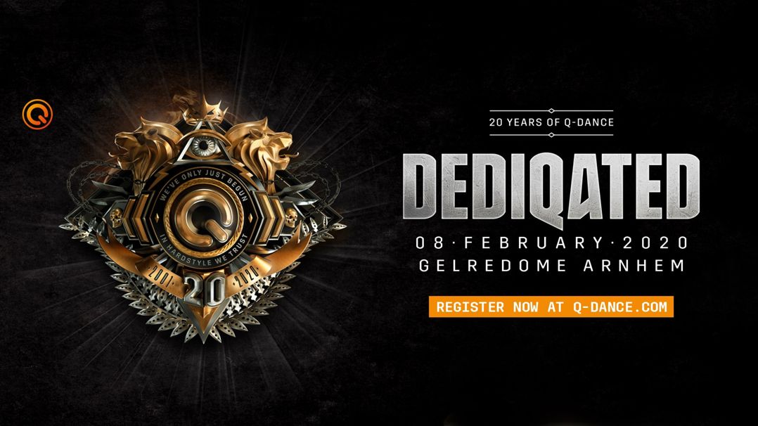 DEDIQATED | 20 years of Q-dance Logo