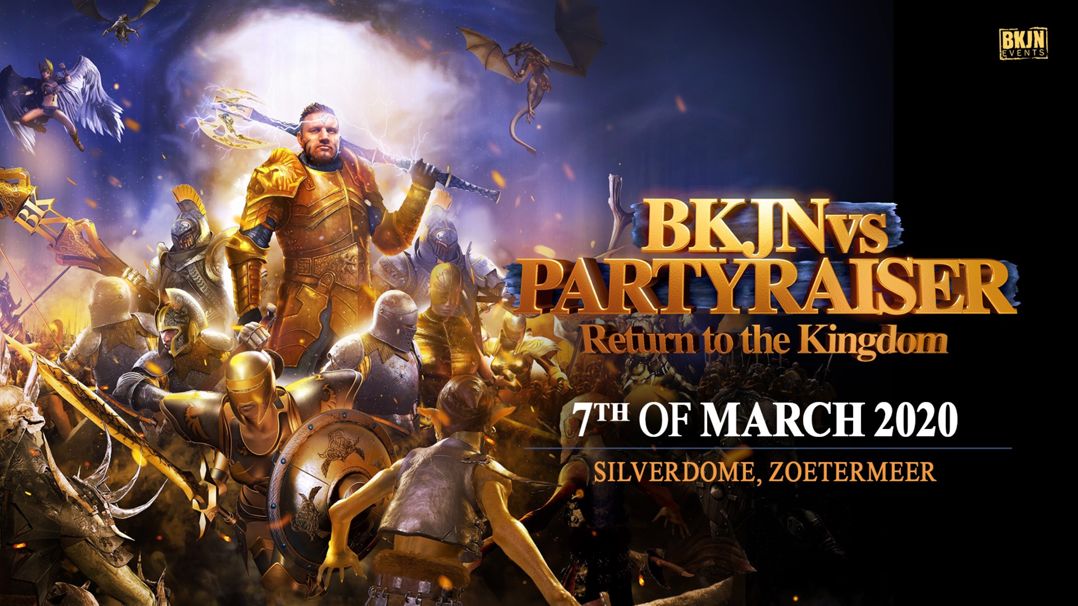 BKJN vs. Partyraiser - Return to the Kingdom BKJN vs. Partyraiser - Return to the Kingdom Logo