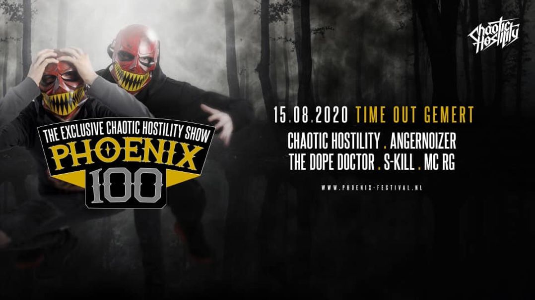 Phoenix 100 - The Exclusive Chaotic Hostility Show Logo