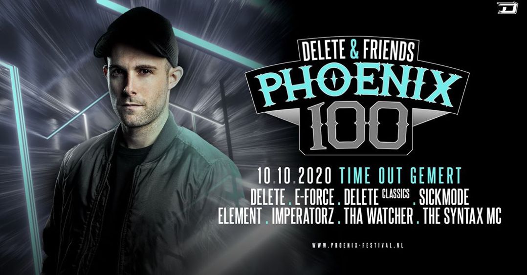 Phoenix 100 - Delete & Friends Logo