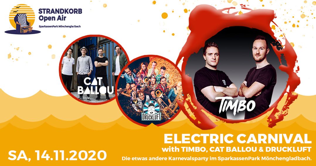 ELECTRIC CARNIVAL WITH TIMBO Logo