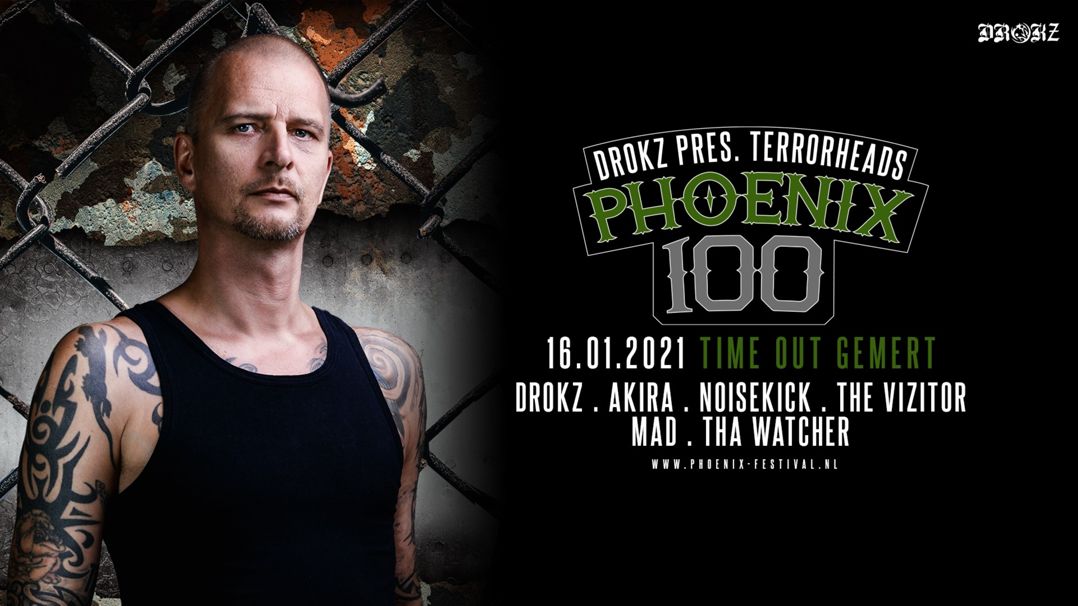 Phoenix 100 - Drokz pres. Terrorheads Phoenix 100 - Drokz pres. Terrorheads Logo